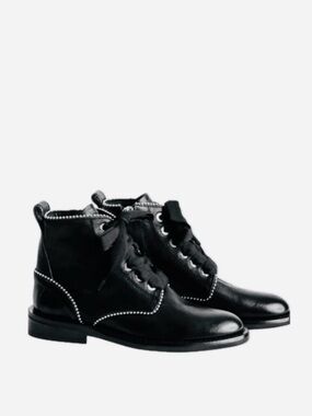 EUC Zadig & Voltaire Laureen Leather Booties Made in Portugal. Sz 36